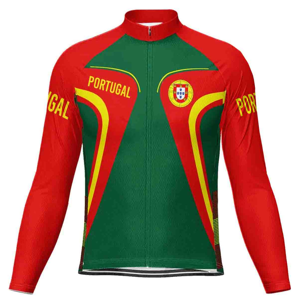 Portugal Long Sleeve Cycling Jersey for Men