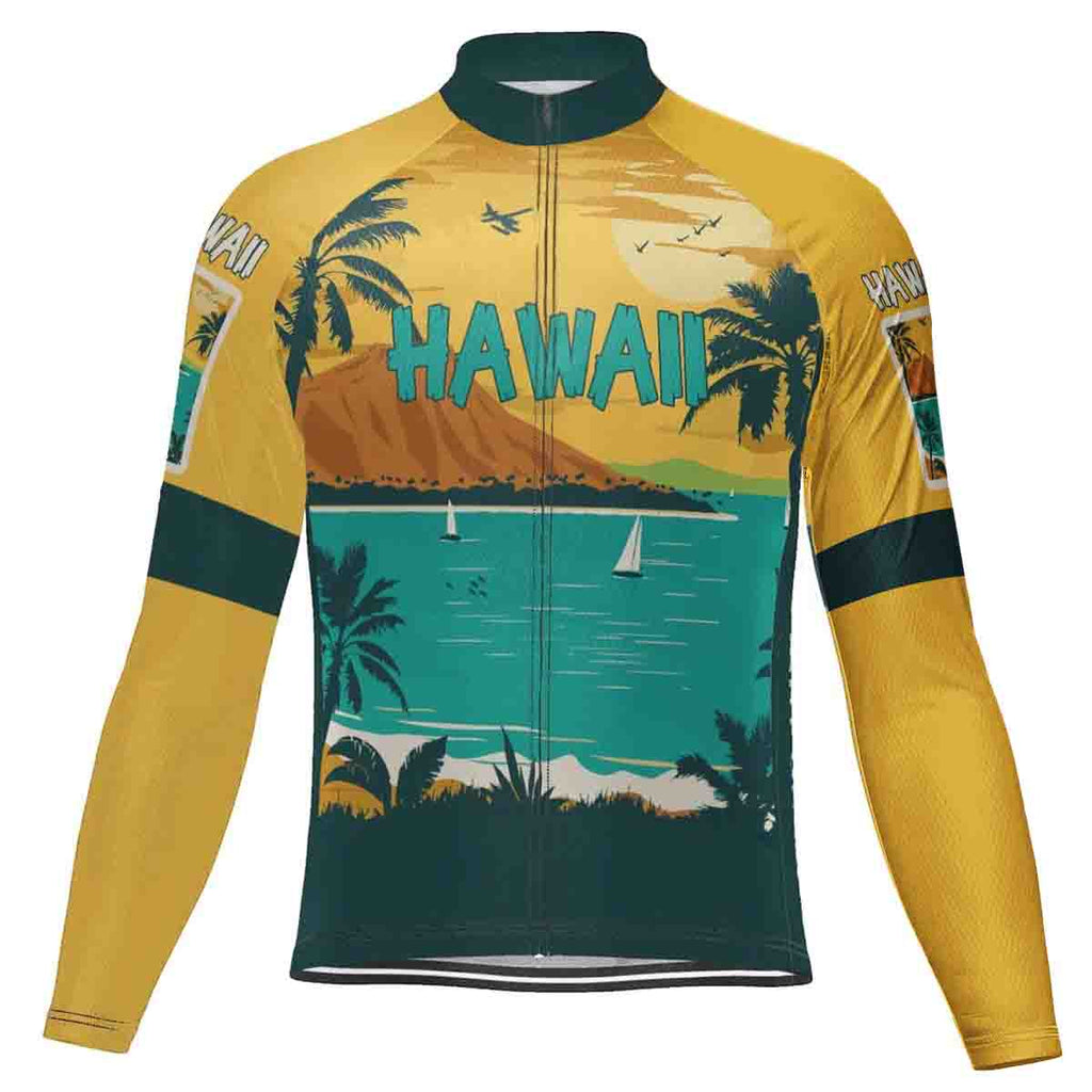 Hawaiian Long Sleeve Cycling Jersey for Men
