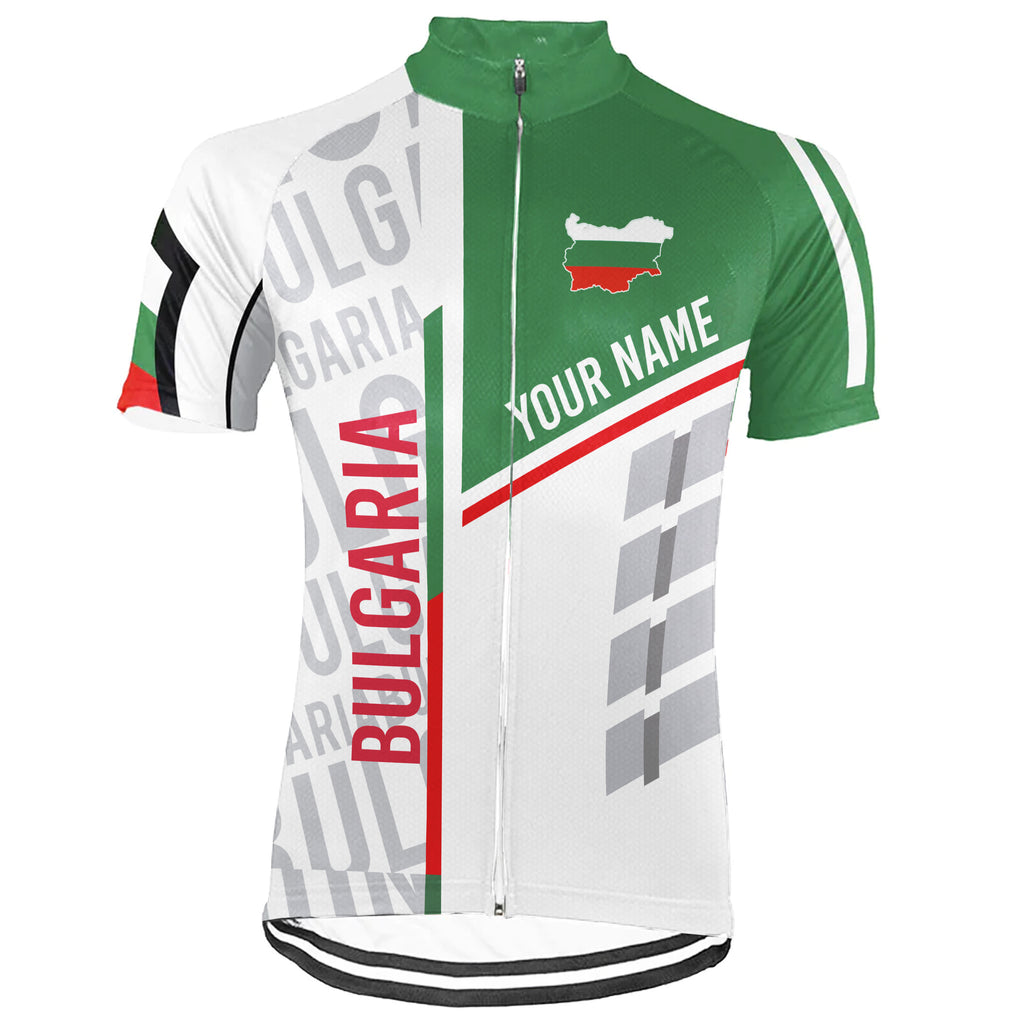 Customized Bulgaria Short Sleeve Cycling Jersey for Men
