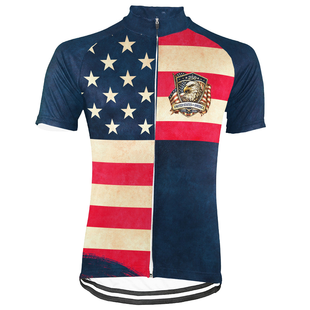 Customized America 250th Anniversary Short Sleeve Cycling Jersey