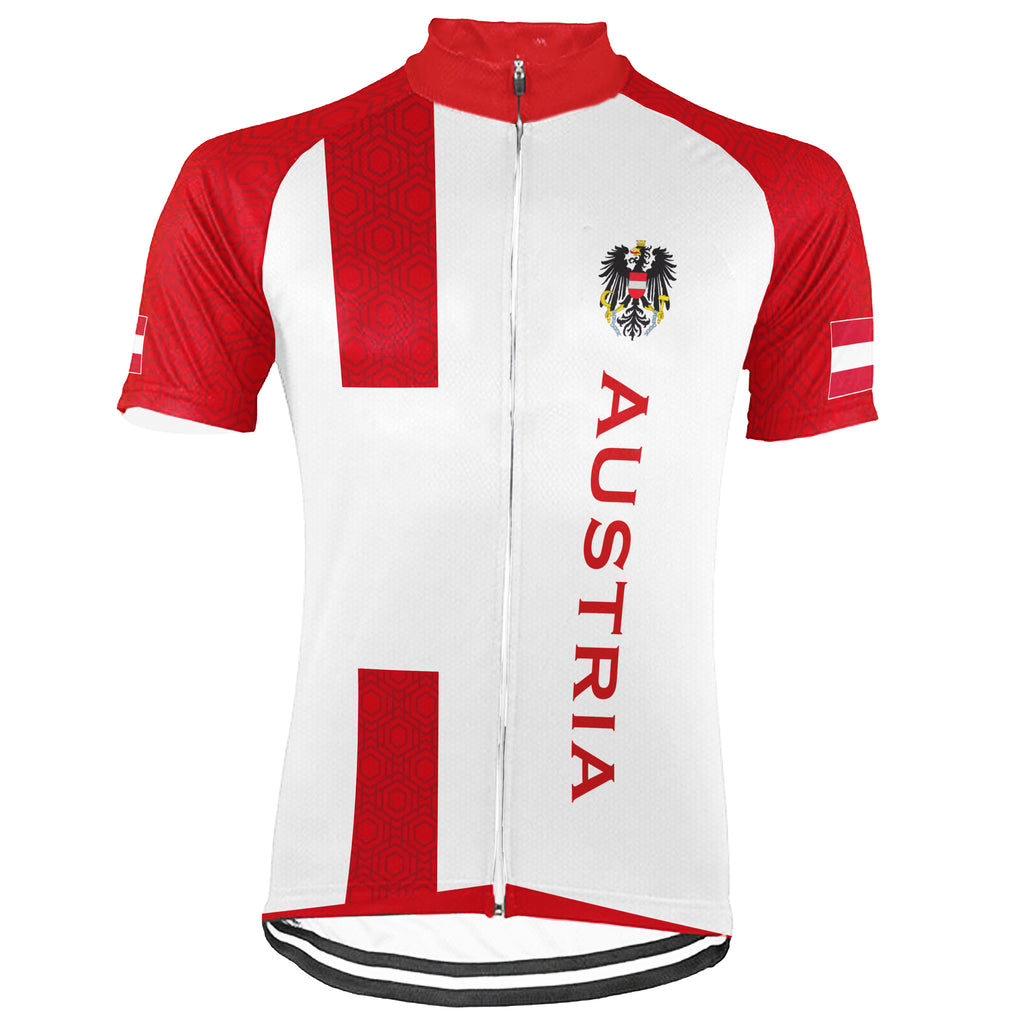 Customized Austria Short Sleeve Cycling Jersey for Men