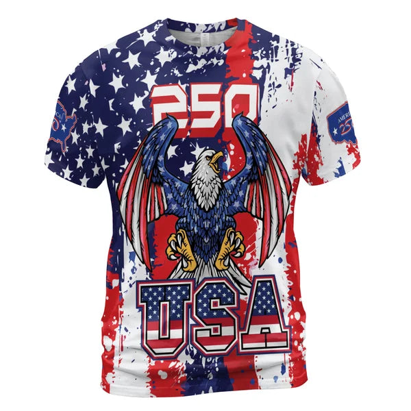 America 250th Anniversary 3D Print T-Shirt