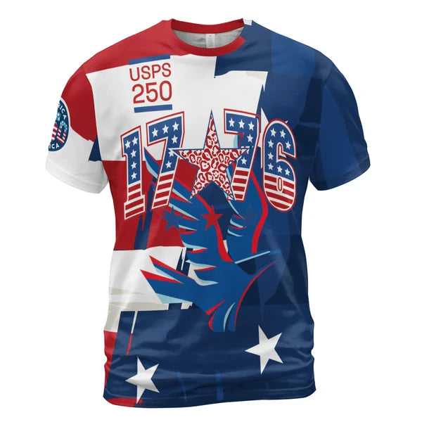 America 250th Anniversary 3D Print T-Shirt