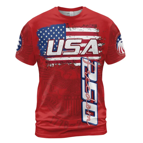 America 250th Anniversary 3D Print T-Shirt
