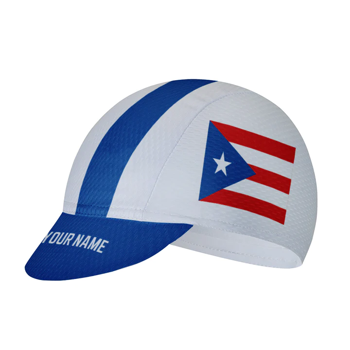 Customized Puerto Rico Cycling Cap Sports Hats