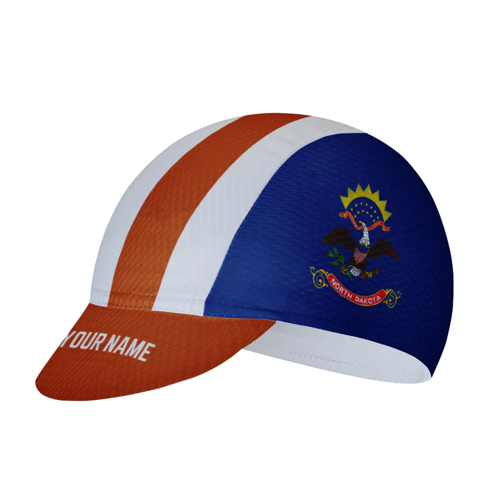 Customized North Dakota Cycling Cap Sports Hats