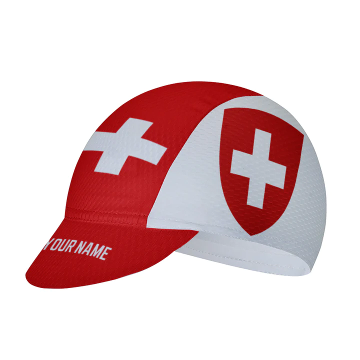 Customized Switzerland Cycling Cap Sports Hats