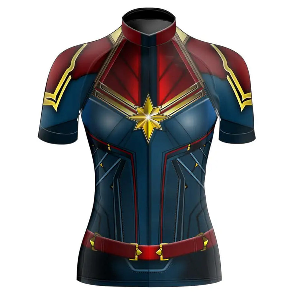 Customized Captain Woman Short Sleeve Cycling Jersey