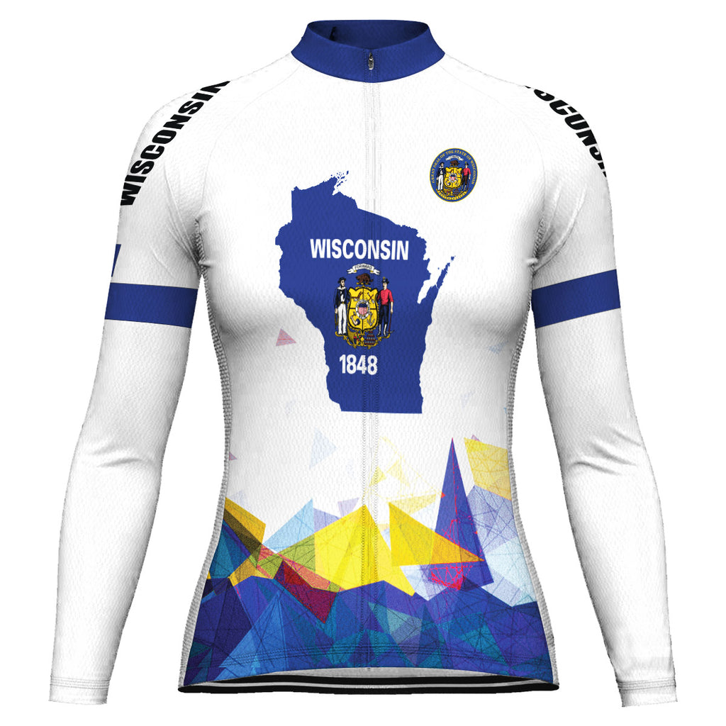 Customized Wisconsin Long Sleeve Cycling Jersey for Women