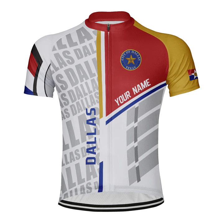 Customized Dallas Short Sleeve Cycling Jersey for Men