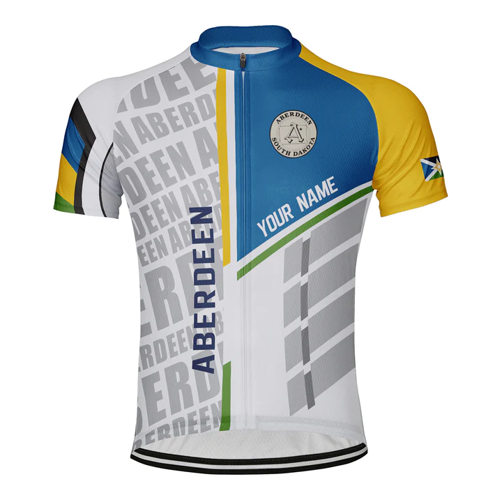 Customized Aberdeen Short Sleeve Cycling Jersey for Men