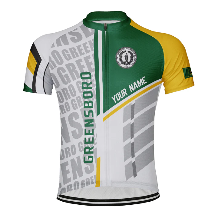 Customized Greensboro Short Sleeve Cycling Jersey for Men