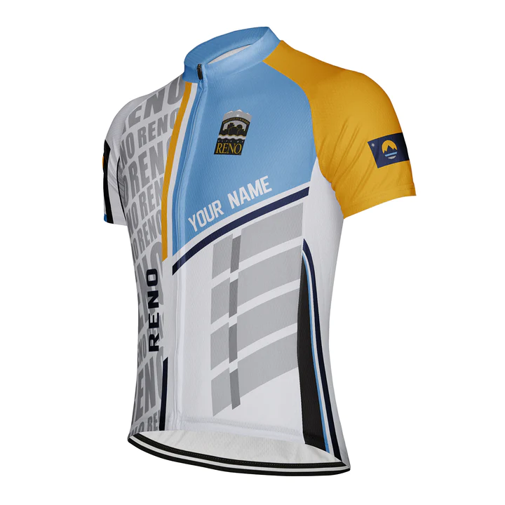 Customized Reno Short Sleeve Cycling Jersey for Men OS Cycling Store
