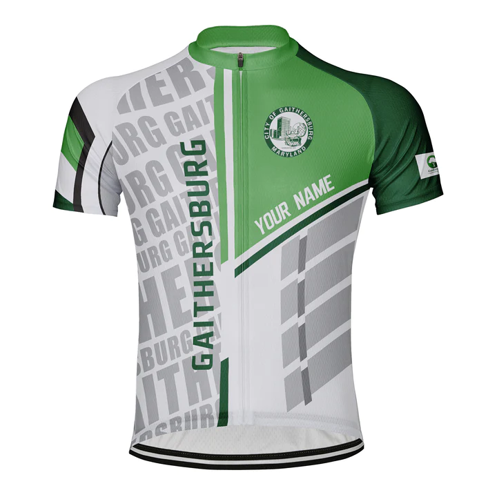 Customized Gaithersburg Short Sleeve Cycling Jersey for Men