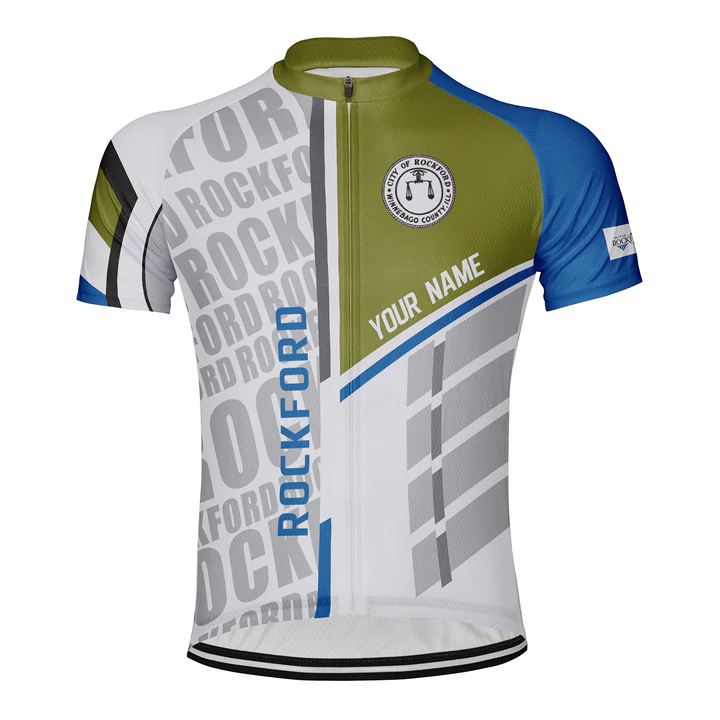 Customized Rockford Short Sleeve Cycling Jersey for Men