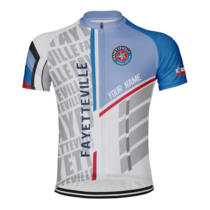 Customized Fayetteville Short Sleeve Cycling Jersey for Men