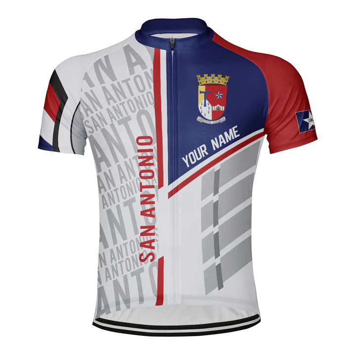 Customized San Antonio Short Sleeve Cycling Jersey for Men