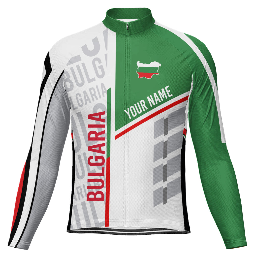 Customized Bulgaria Long Sleeve Cycling Jersey for Men