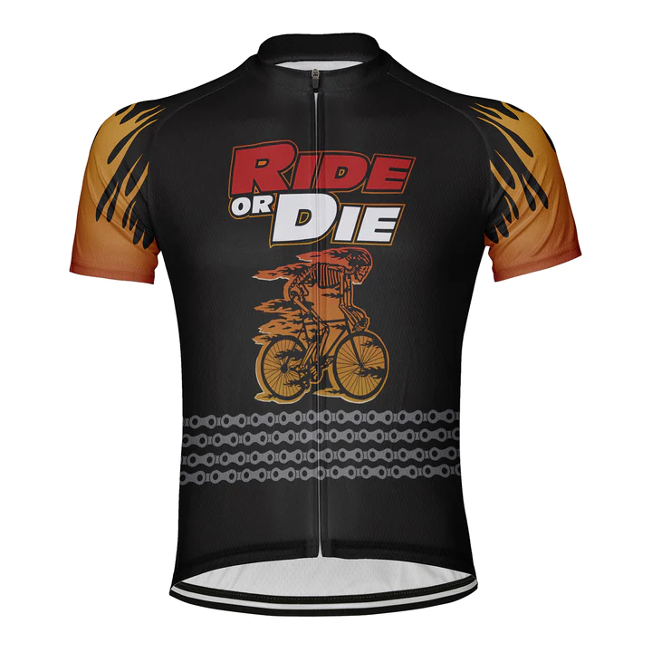 Customized Ride or Die Short Sleeve Cycling Jersey for Men