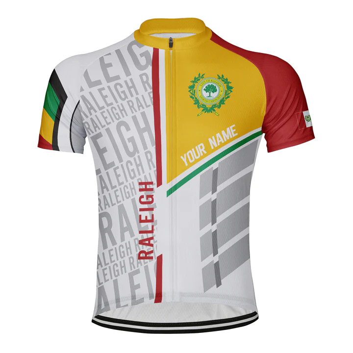 Customized Raleigh Short Sleeve Cycling Jersey for Men