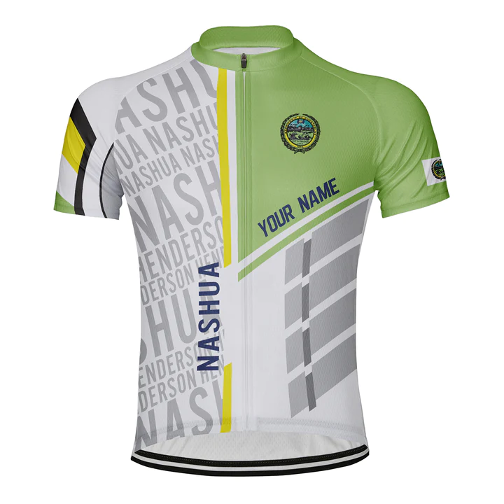 Customized Nashua Short Sleeve Cycling Jersey for Men