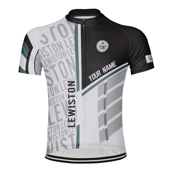 Customized Lewiston Short Sleeve Cycling Jersey for Men