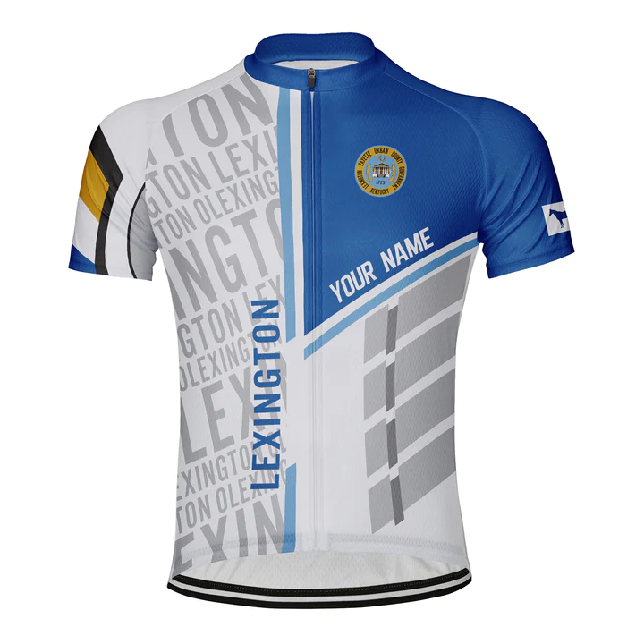 Customized Lexington Short Sleeve Cycling Jersey for Men