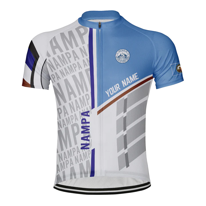 Customized Nampa Short Sleeve Cycling Jersey for Men