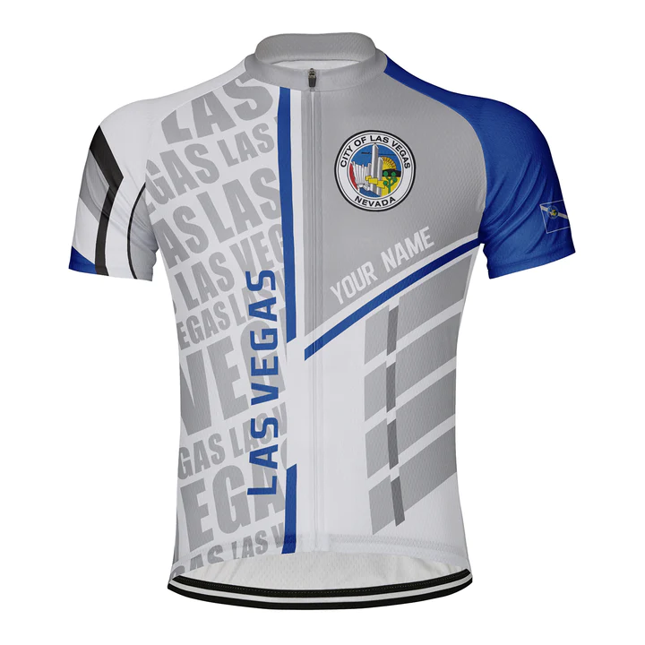 Customized Las Vegas Short Sleeve Cycling Jersey for Men