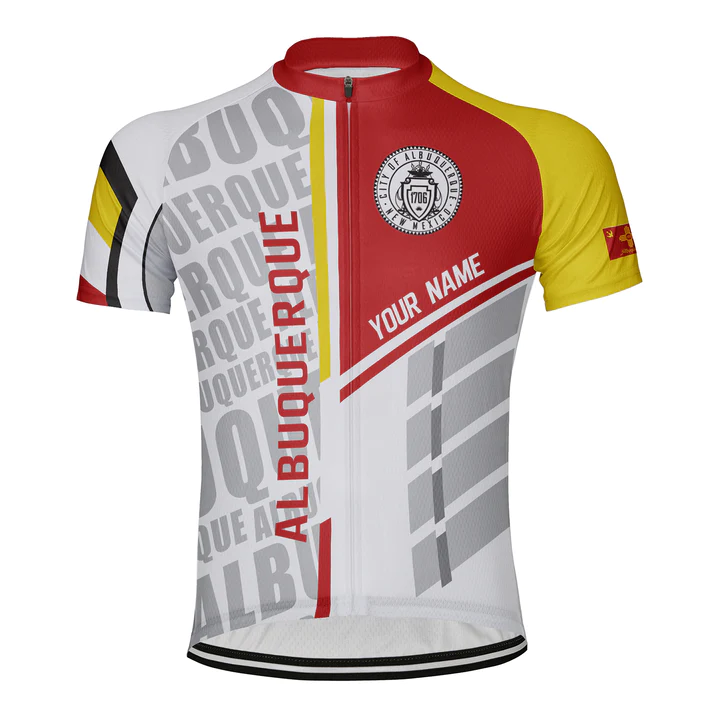 Customized Albuquerque Short Sleeve Cycling Jersey for Men