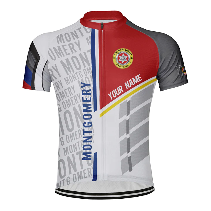 Customized Montgomery Short Sleeve Cycling Jersey for Men