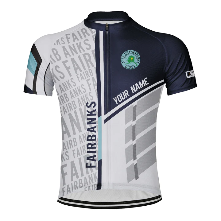 Customized Fairbanks Short Sleeve Cycling Jersey for Men