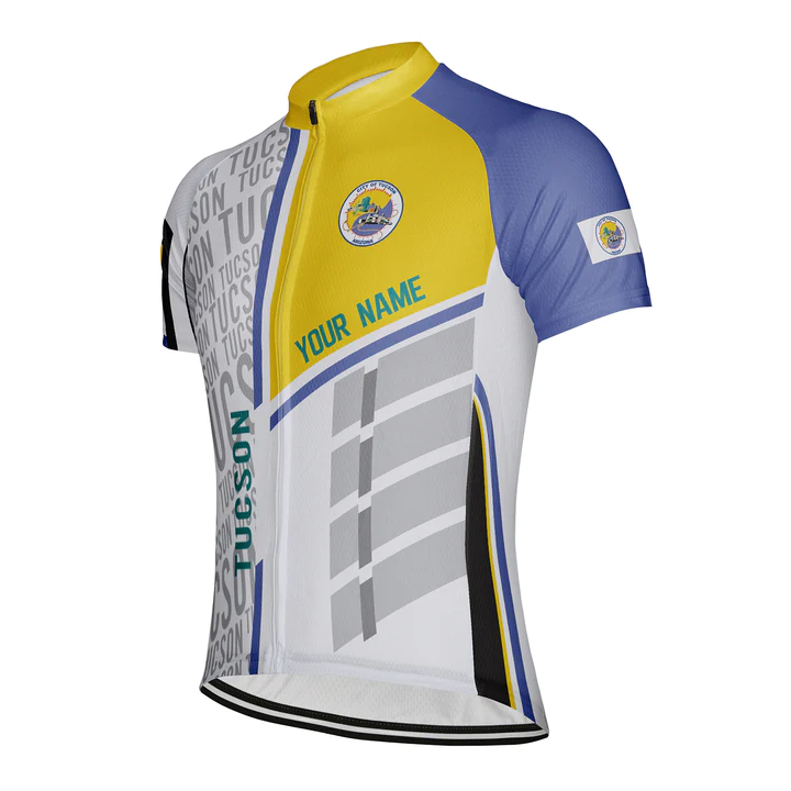 Customized Tucson Short Sleeve Cycling Jersey for Men OS Cycling Store