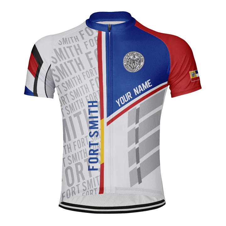 Customized Fort Smith Short Sleeve Cycling Jersey for Men