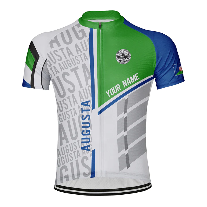 Customized Augusta Short Sleeve Cycling Jersey for Men