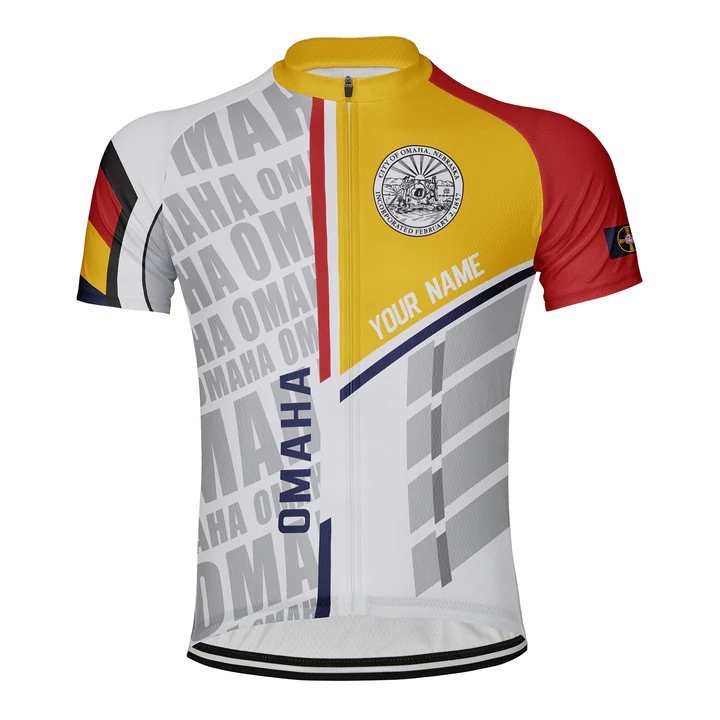 Customized Omaha Short Sleeve Cycling Jersey for Men