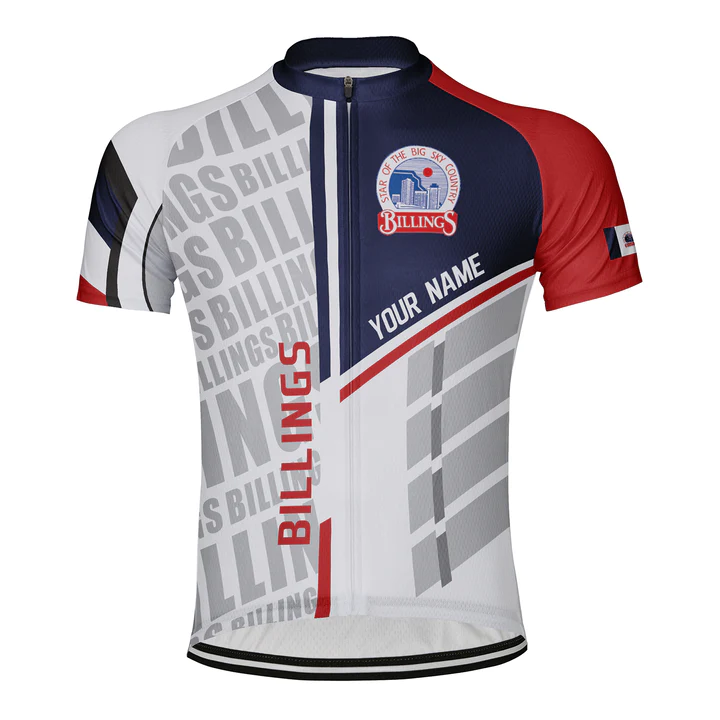 Customized Billings Short Sleeve Cycling Jersey for Men