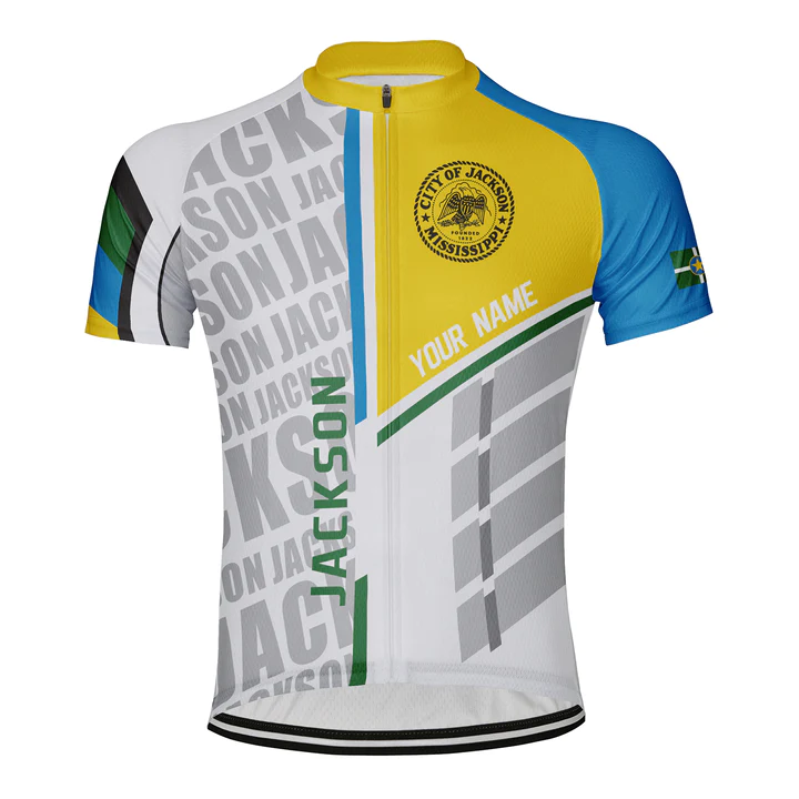 Customized Jackson Short Sleeve Cycling Jersey for Men