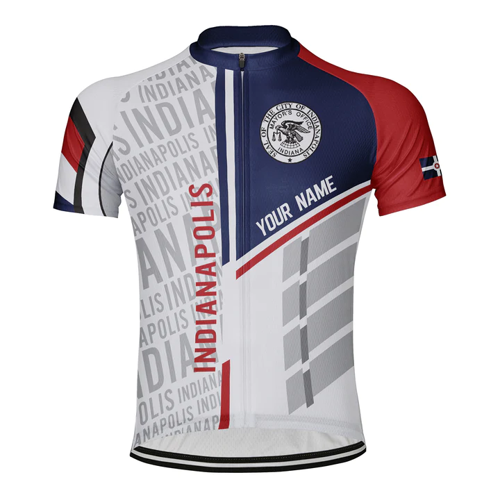 Customized Indianapolis Short Sleeve Cycling Jersey for Men