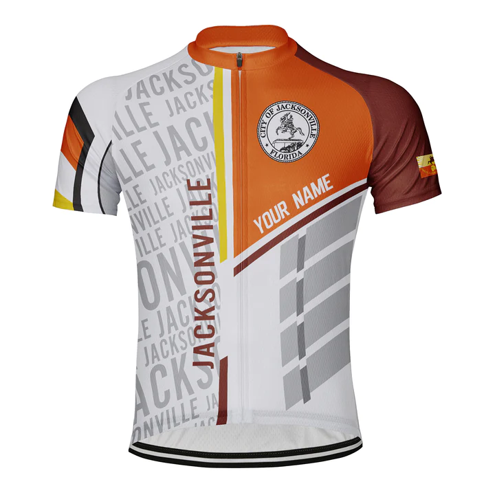Customized Jacksonville Short Sleeve Cycling Jersey for Men