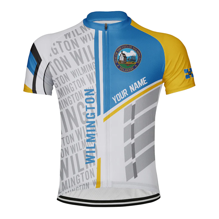 Customized Wilmington Short Sleeve Cycling Jersey for Men