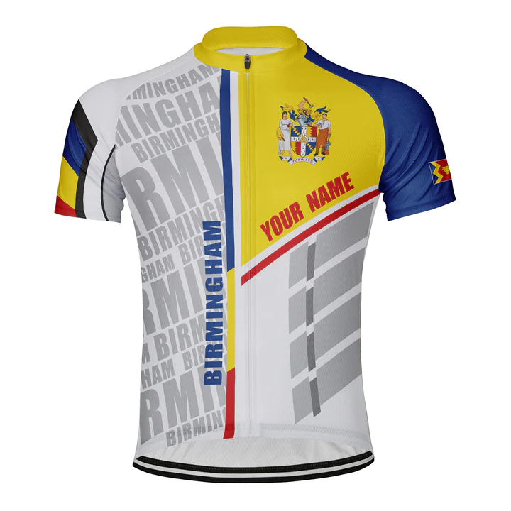 Personalized Birmingham Short Sleeve Cycling Jersey for Men