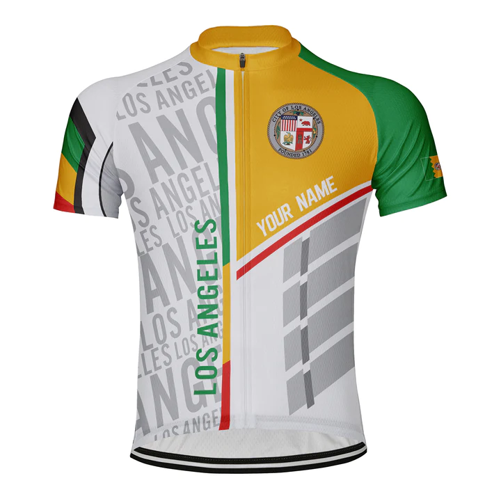 Customized Los Angeles Short Sleeve Cycling Jersey for Men