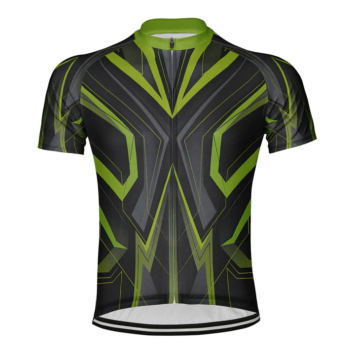 Customized Green Blade Armor Cycling Jersey Short Sleeve