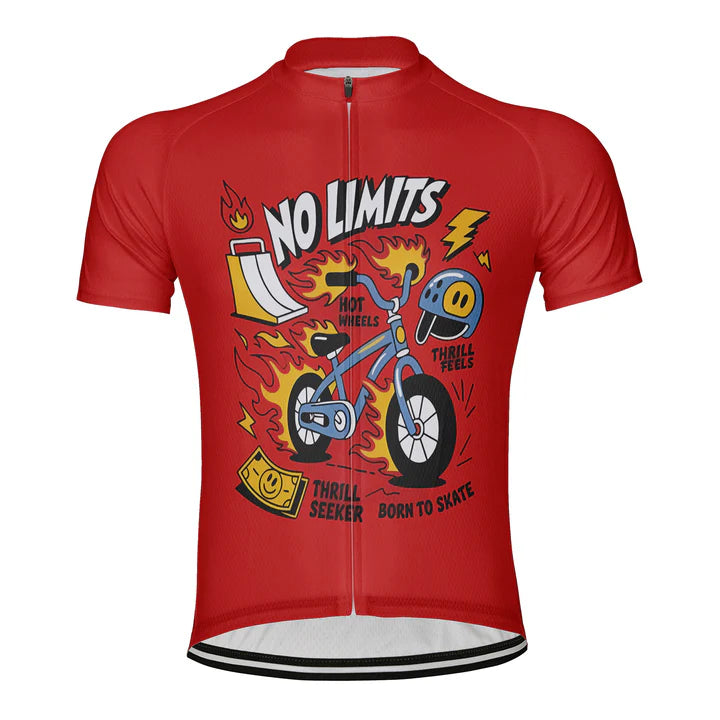 Customized No Limits Cycling Jersey Short Sleeve