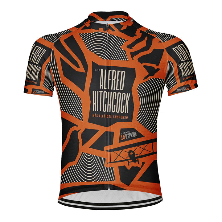 Customized Alfred Hitchcock Cycling Jersey Short Sleeve