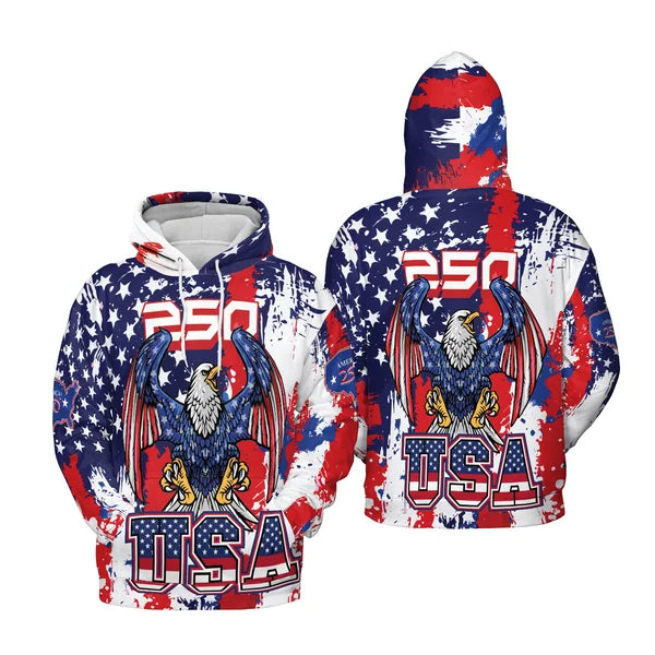 Customized America 250th Anniversary Hoodie Meaningful Gift For Men