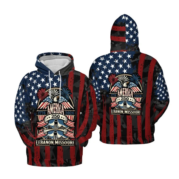 Customized America 250th Anniversary Hoodie Meaningful Gift For Men