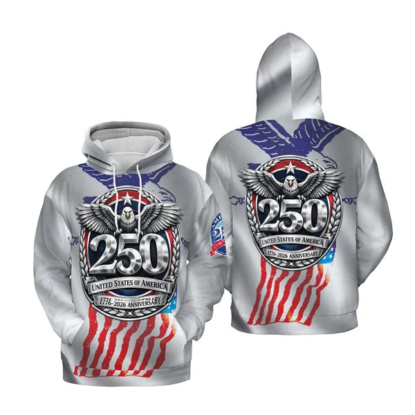 Customized America 250th Anniversary Hoodie Meaningful Gift For Men