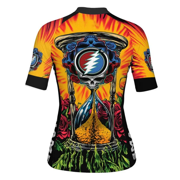 Customized Grateful Dead Skull Cycling Jersey For Women